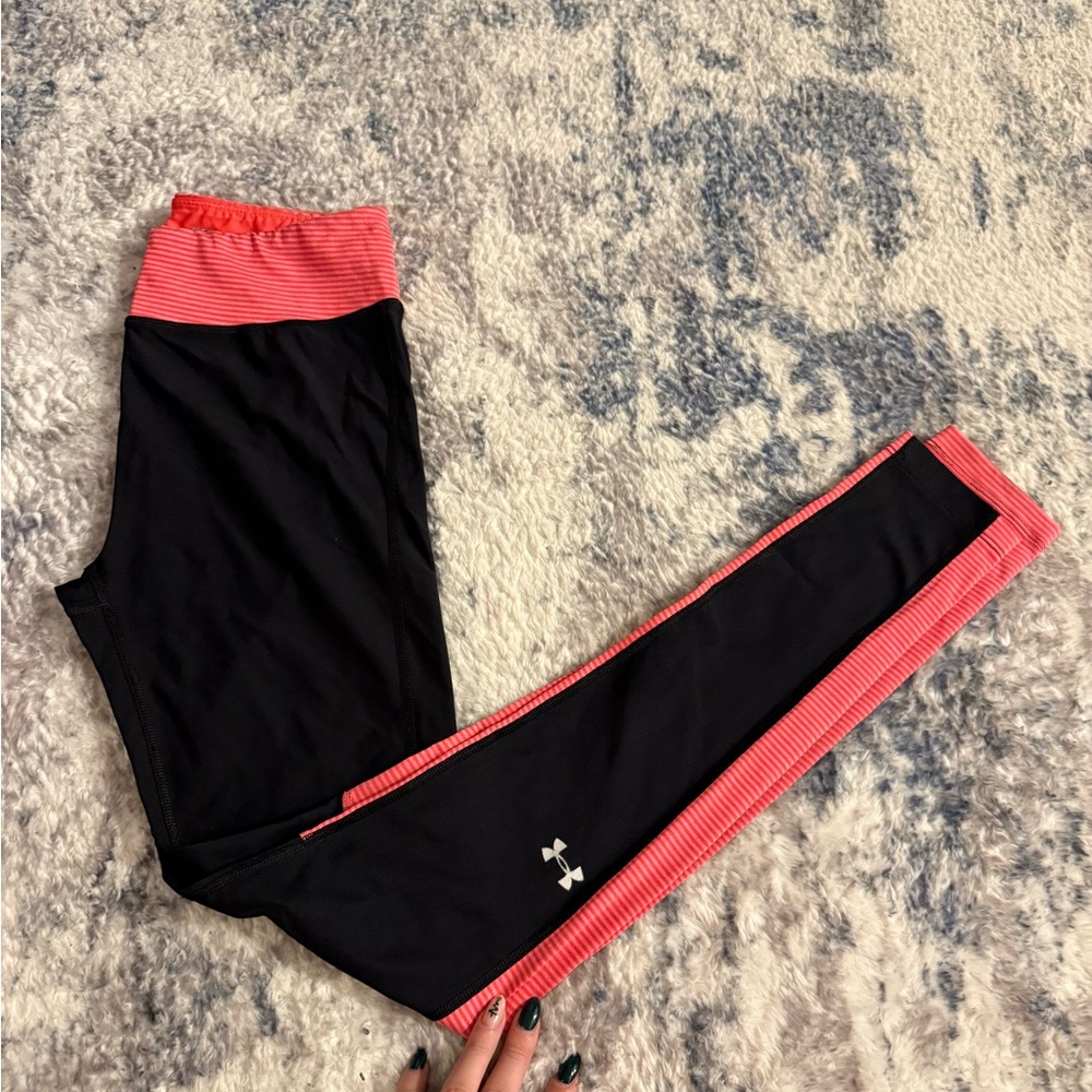 Under Armour Black and Pink Leggings